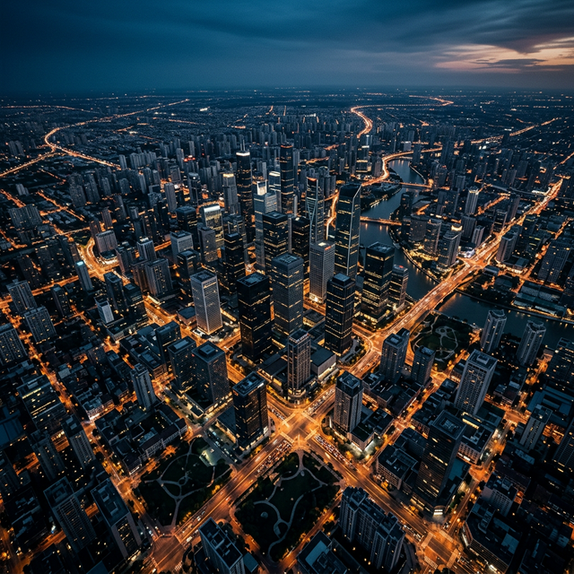 Aerial City Map SEO Ranks