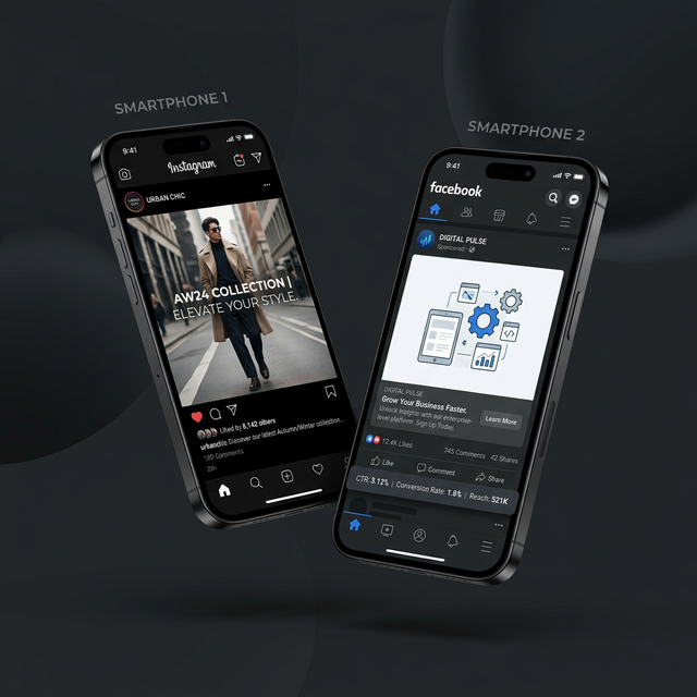 Paid Social Campaigns Meta Mockup