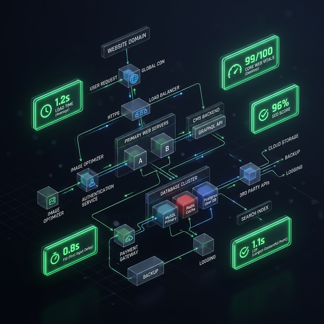 Technical SEO Architecture Wireframe