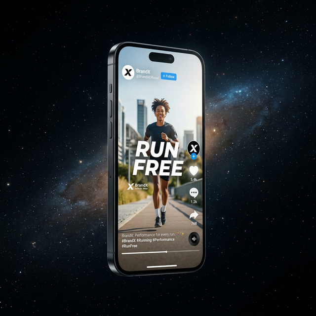 TikTok Video Ad Mockup